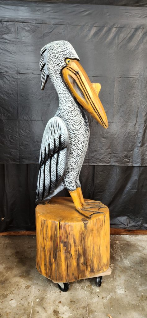 Carved Pelican