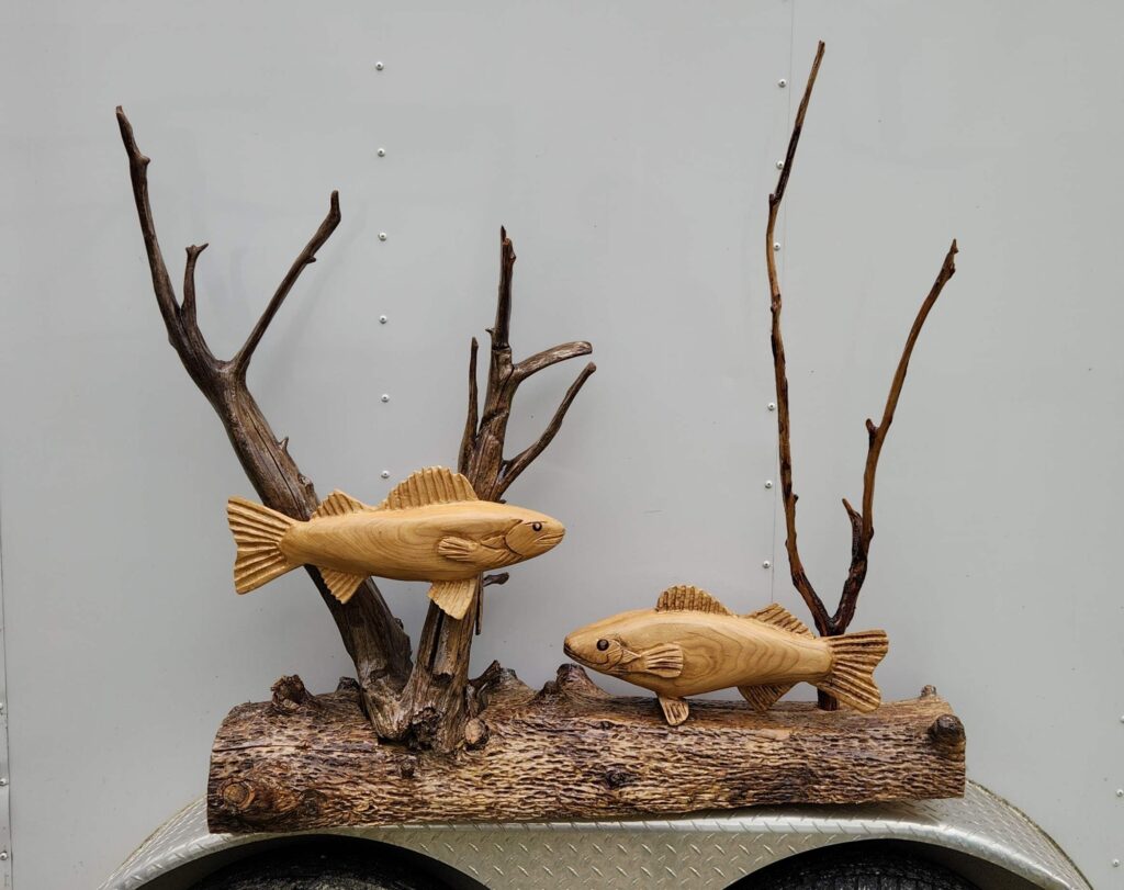 mantel fish display